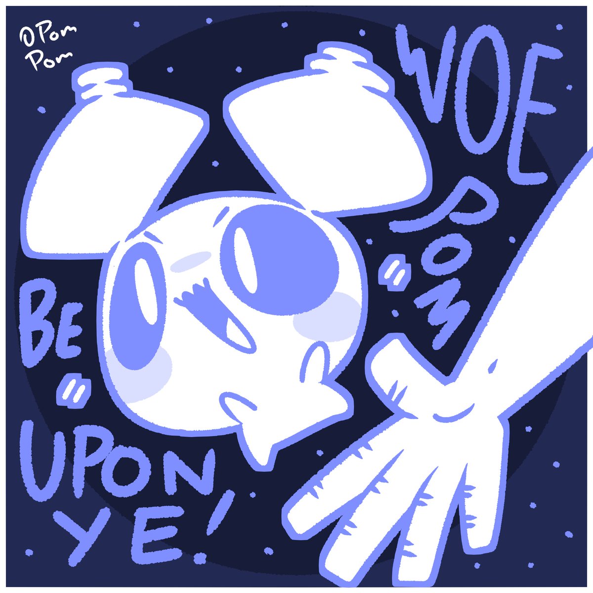 PompomNotes's tweet image. Woe! Pompom be upon ye! 👻 

#originalcharacter #oc #digitalart #cute