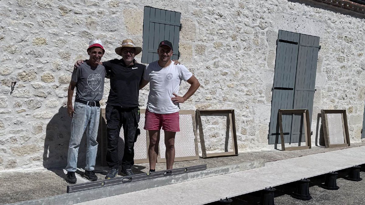 We see you. The hands, the skill, the dedication behind every terrace. 🙌 #ConstructionHeroes  #BuzonPedestals #OutdoorLiving #BuildwithHDG