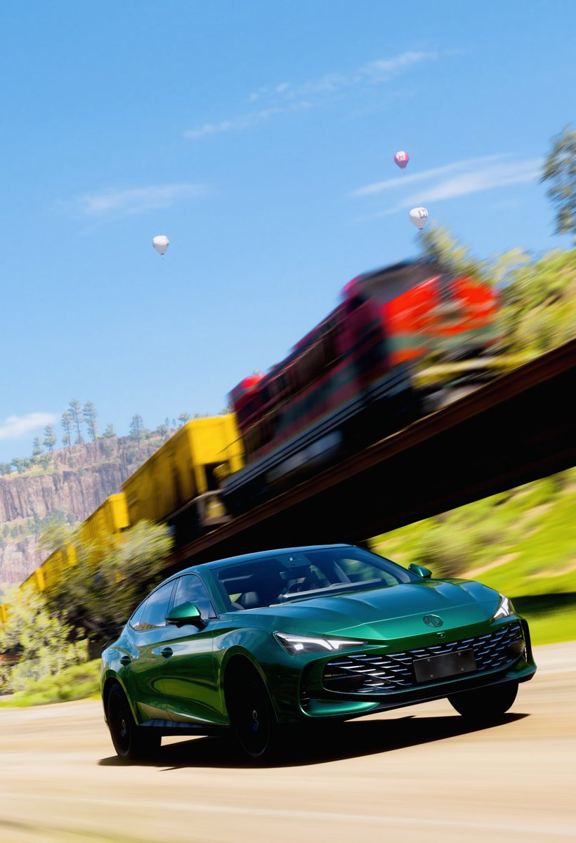 VP_Vehicle_TE's tweet image. #FH5JP #ForzaHorizon5 #VirtualPhotography 
MG MG7 Runaway Train
Can you beat this super high-speed freight train!? What car would you challenge it with?