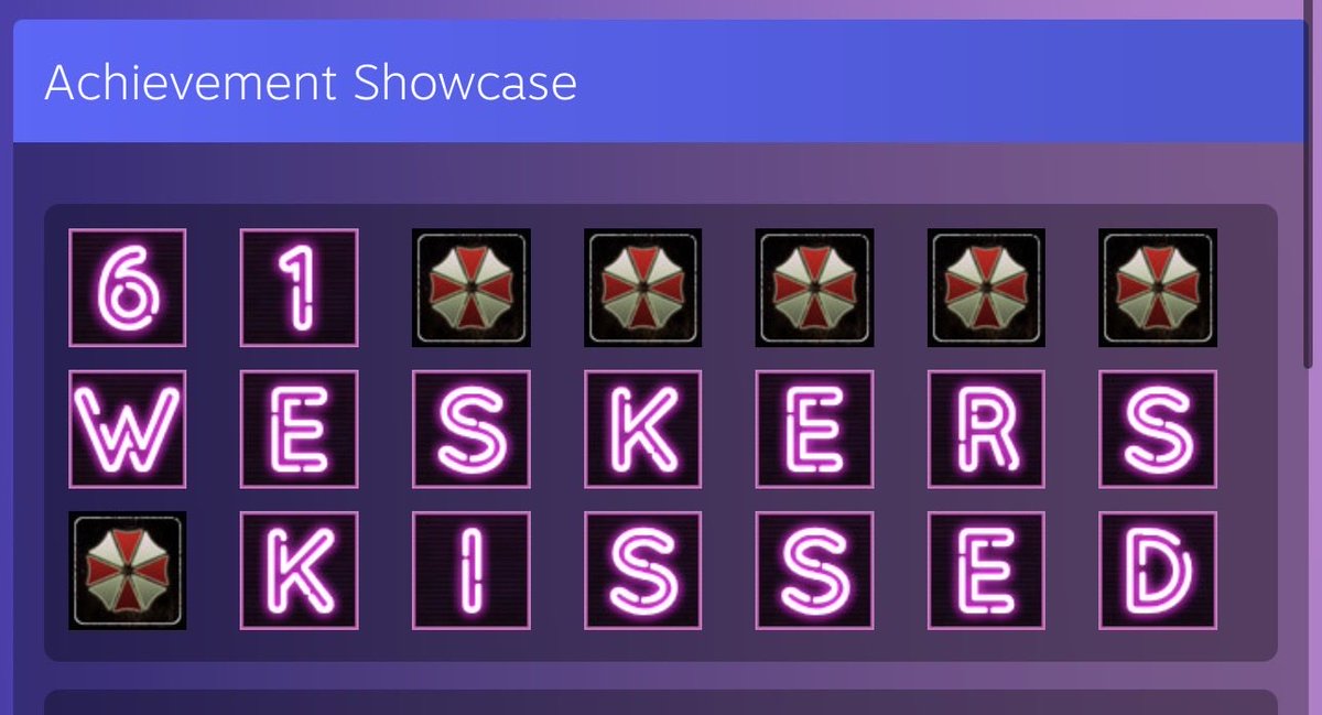 GERMJIRA's tweet photo. I’ve kept track of every wesker I’ve tamed since i started playing DBD and finally found a way to display them https://t.co/8WzTFj6Gad