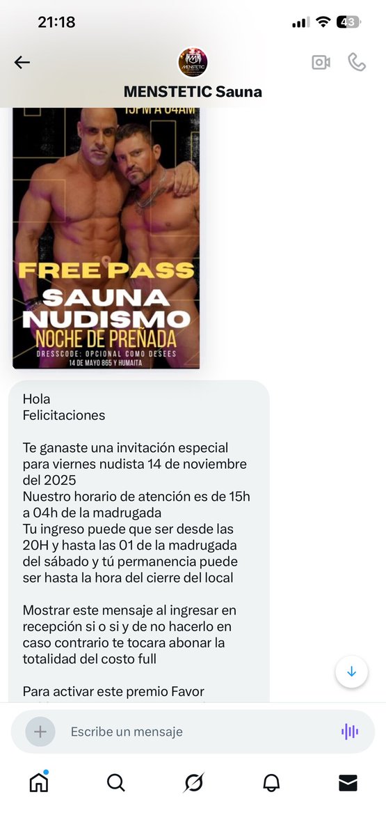 Carece85's tweet photo. @menstetic_sauna Nos vemos al rato 😋 https://t.co/9fiDeMEHNE