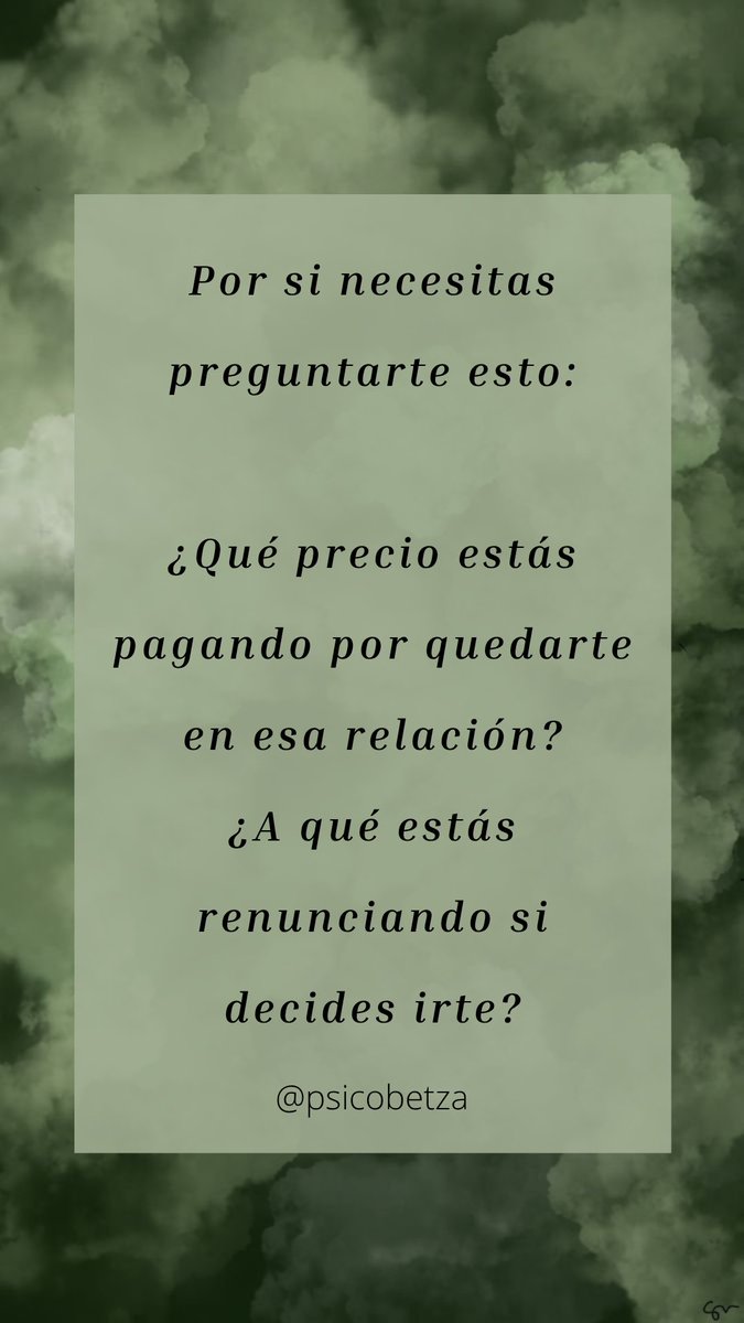 Aplica para TODO: pareja, familia, trabajo tóxico y grupo de amigos.

Se acerca el fin del año y hay que aprovechar para reflexionar, tomar decisiones y cambiar la ruta si es necesario 🙌🏻