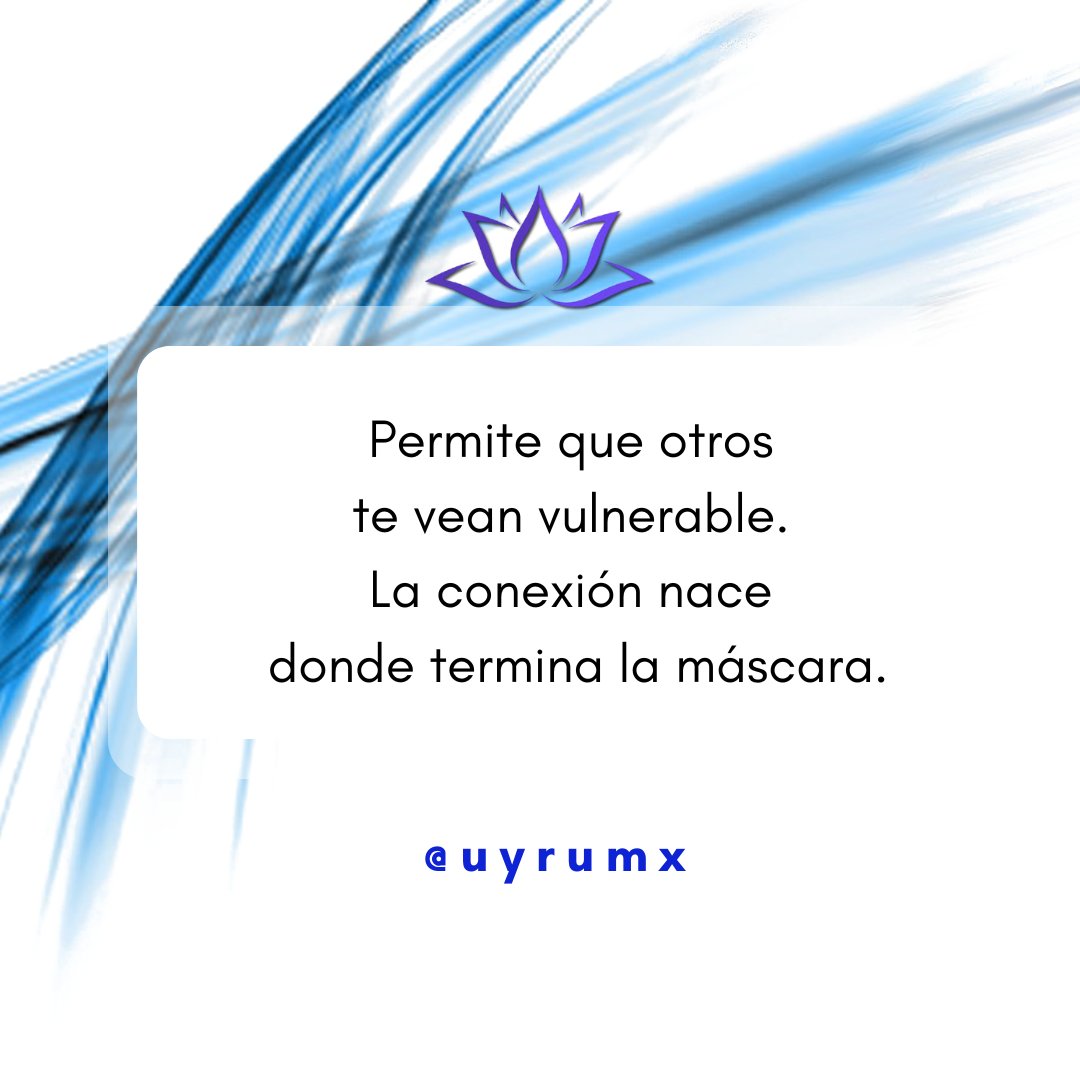 UYRUMX's tweet image. 🎶 Permite que otros te vean vulnerable. La conexión nace donde termina la máscara.
#VulnerabilidadFuerte #Autenticidad #SomosHumanos #Semilla #AbrazodeOso #uyrumx