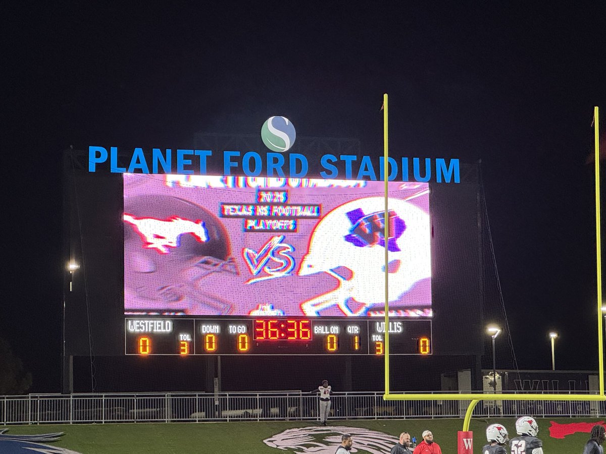 DerrellOliver's tweet image. UIL 6A Playoffs ..Round 1.   Here we go Willis  vs Westfield.  🏈🏈 ⁦@SpringISD⁩ ⁦@SpringISDAthl⁩