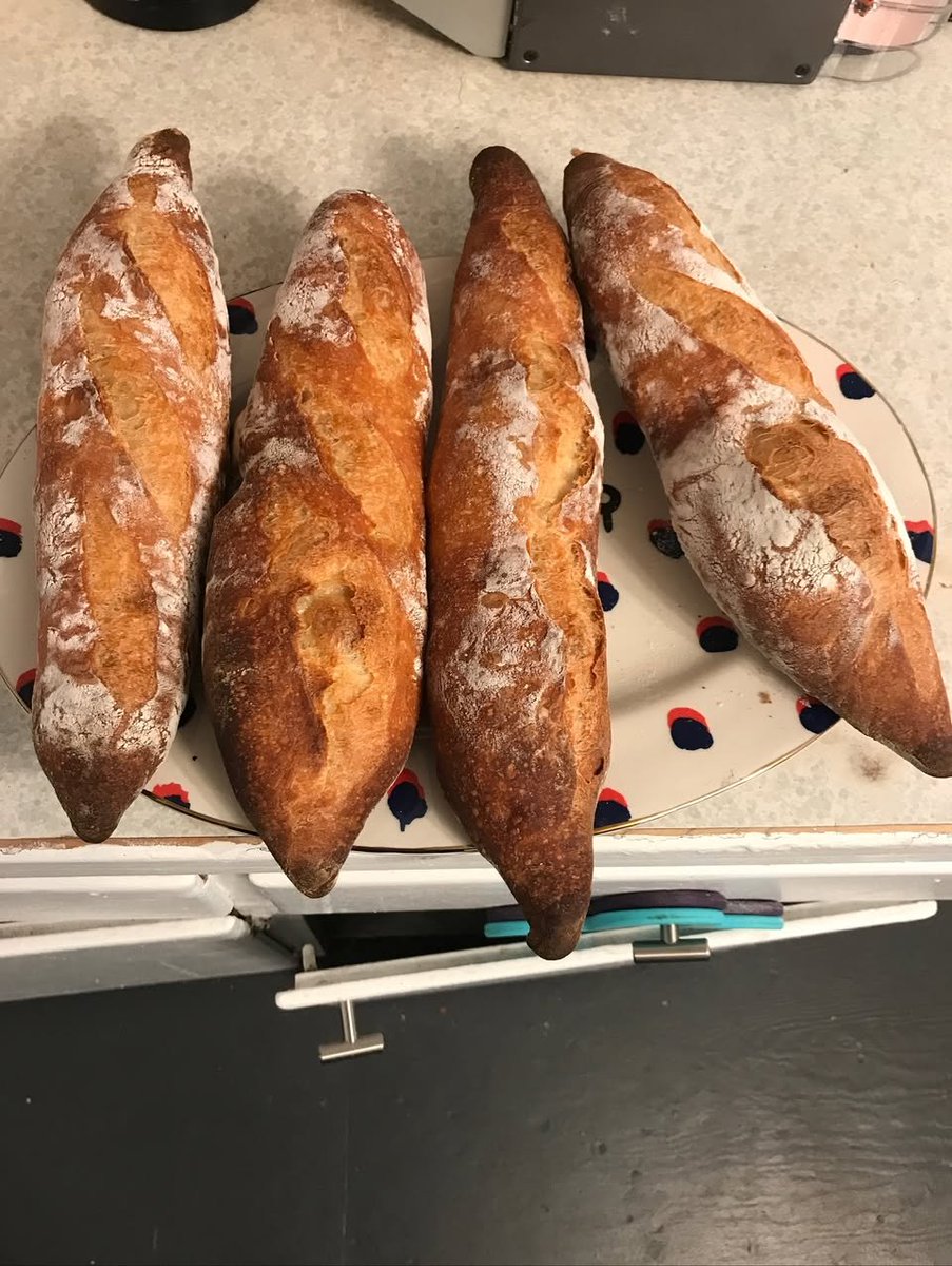 alexbunardzic's tweet image. One of the best ways to say Happy Friday is to make baguettes by hand. From scratch. Unbeatable! #baguette
