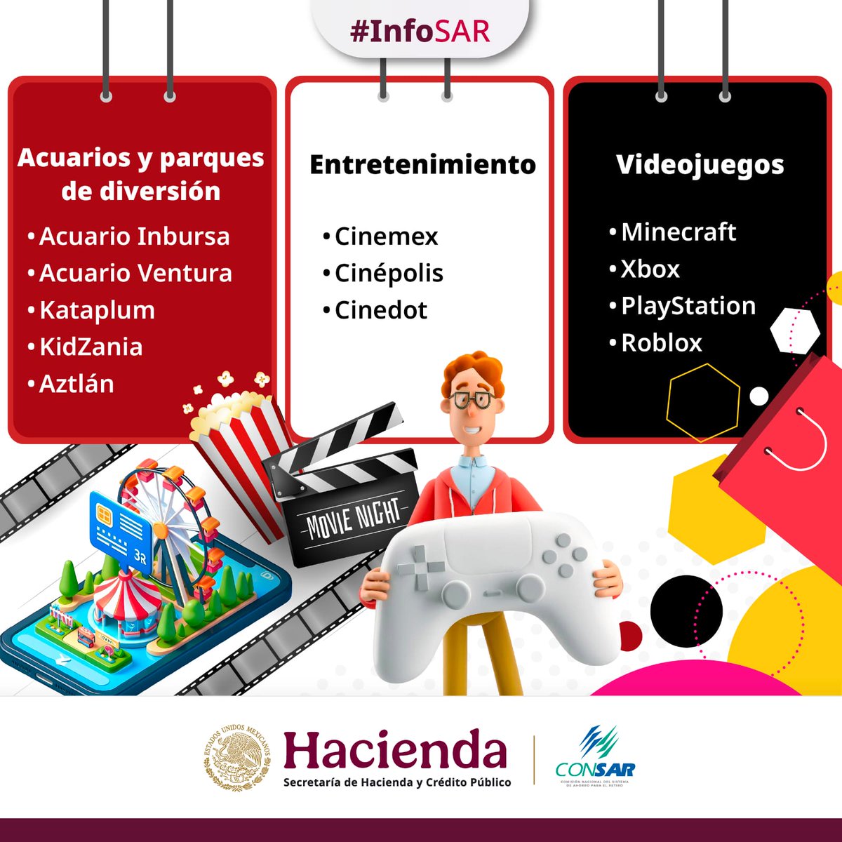 CONSAR_mx's tweet photo. 🛍️ Este #BuenFin2025 me acerco a un mejor retiro con #GanAhorro 😉🙌

Hoy compro 🛒 desde 📲 #AforeMóvil y 💻 #AforeWeb, y mañana un porcentaje de lo que gasté se irá directo como #AhorroVoluntario 💰 a mi cuenta #Afore.

#InfoSAR https://t.co/wdq8phllwz