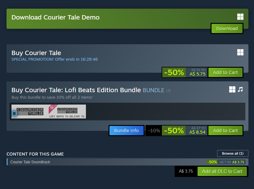 Courier Tale | OUT NOW ON STEAM! tweet media