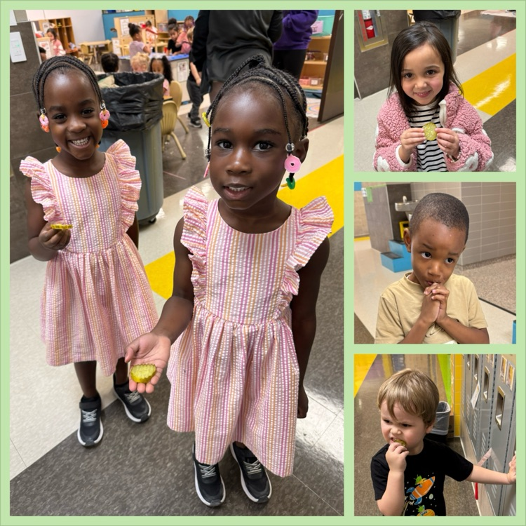 Pre-k students and teachers celebrated National Pickle Day with their 2nd Annual Pickle Taste Test. There were some mixed reactions, but the dill pickle was the favorite this year. #19EveryStudent #19WESPride
