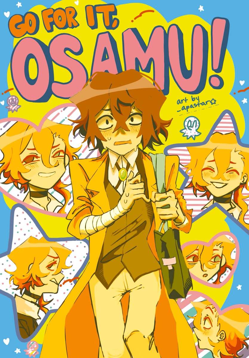 _apastar's tweet image. ‘Go for it Osamu!’
-
My take on that trend except I’m late..
-
#BSD #bsdfanart #bsdart #DazaiOsamu #chuuyaNakahara #soukoku