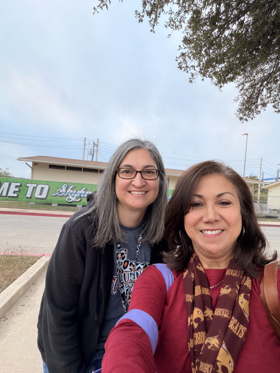 College shirt day! #skyhawkpride #vhawks #texasstatebobcats