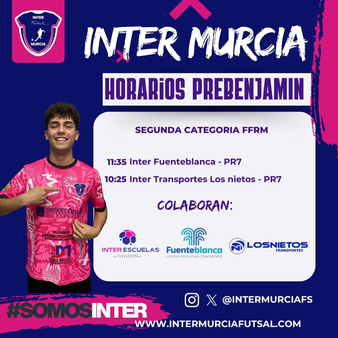 🤝🏻 ¡Los mas pequeños jugarán este sábado en segunda categoría! 

#SomosInter