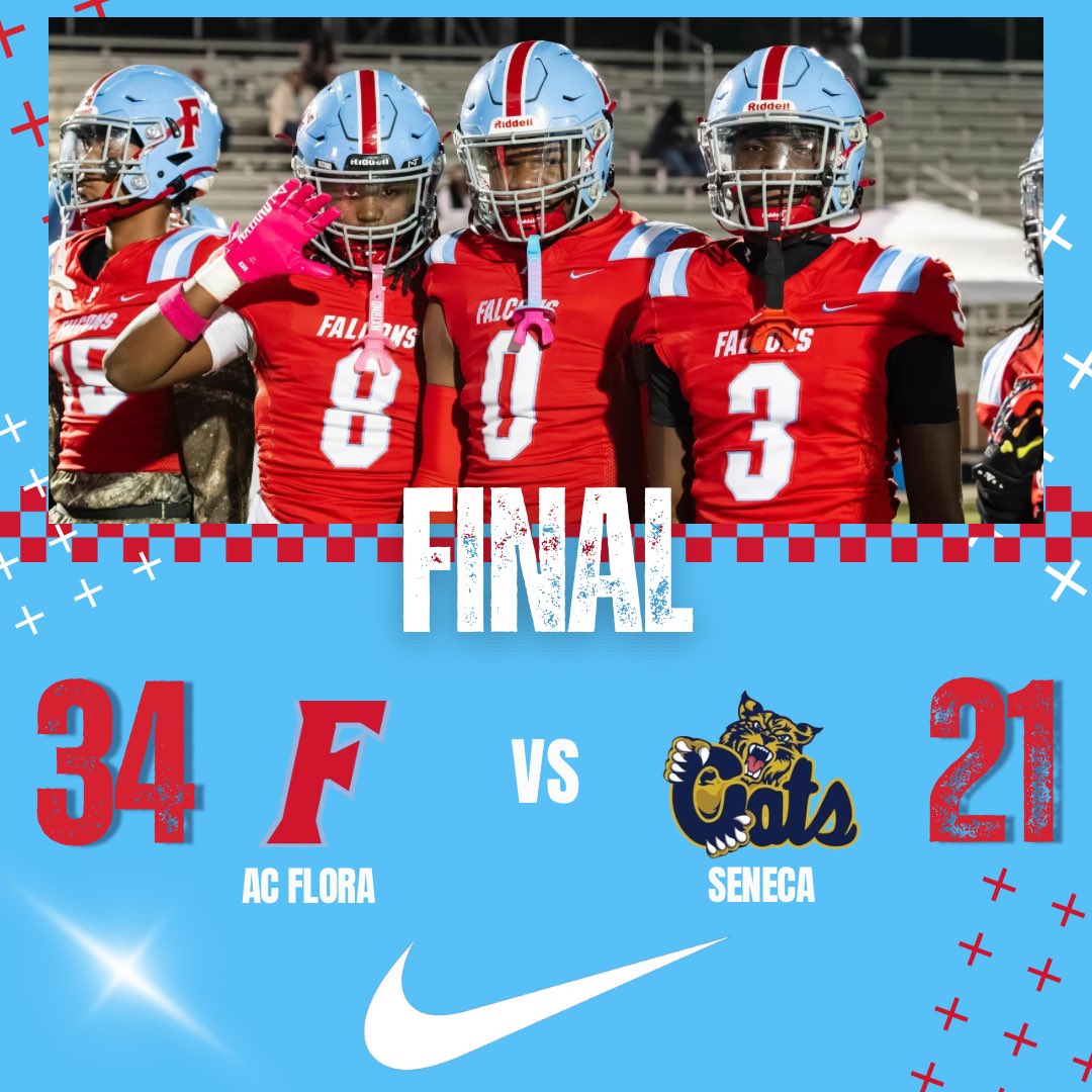 (11-1) Onto round 3
<a href="/ACFloraFootball/">AC Flora Football</a> <a href="/FloraAthletics/">AC Flora Athletics</a>