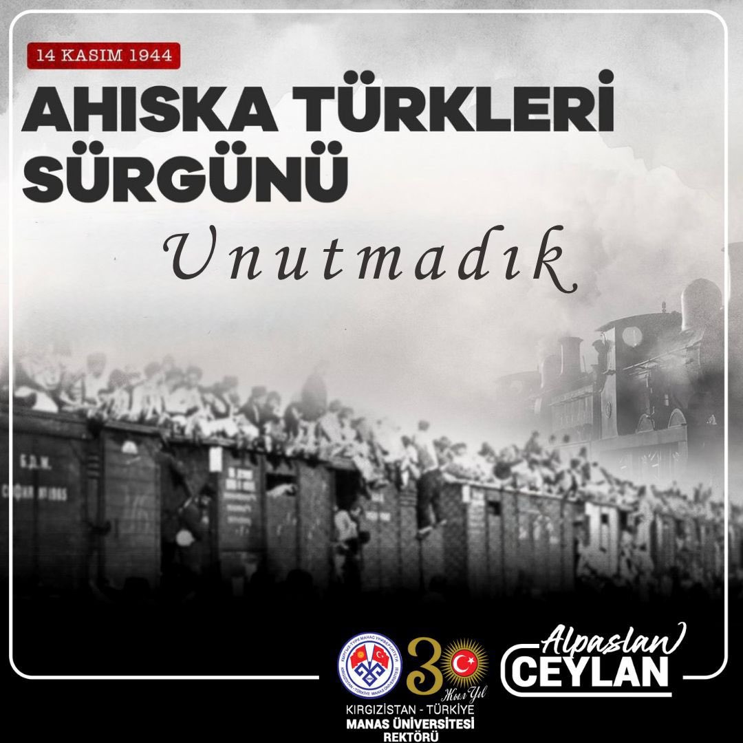 ProfDrACeylan's tweet image. &quot;Evlerinizi hemen boşaltın, hazırlanmak için 2 saatiniz var&quot;

Ahıska Türklerinin sürgününün 81. yılında, hayatını kaybeden tüm soydaşlarımızı rahmet ve saygıyla anıyorum.
#AhıskaTürkleri
#14Kasım1944