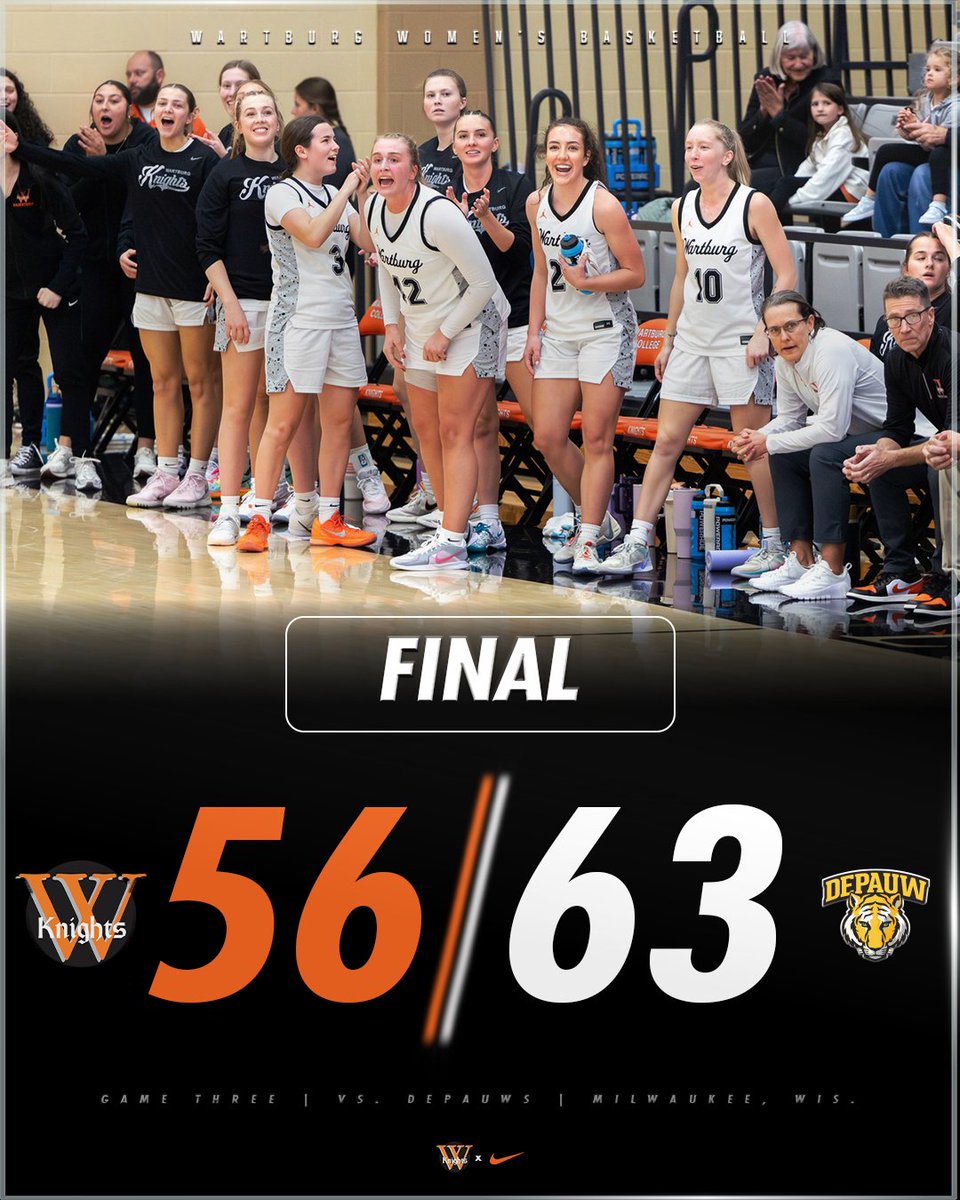 WBB | FINAL

Hennessy » 13 pts, 5 reb, 4 blk, 2 stl
Golinghorst » 11 pts, 5 reb
Boulanger » 10 pts, 4 reb, ast, stl

Knights are back in action tomorrow against Wisconsin Lutheran at 3:15 p.m., in Milwaukee, Wis. 

#GoKnights | <a href="/WartburgWBBALL/">Wartburg Women’s Basketball</a>