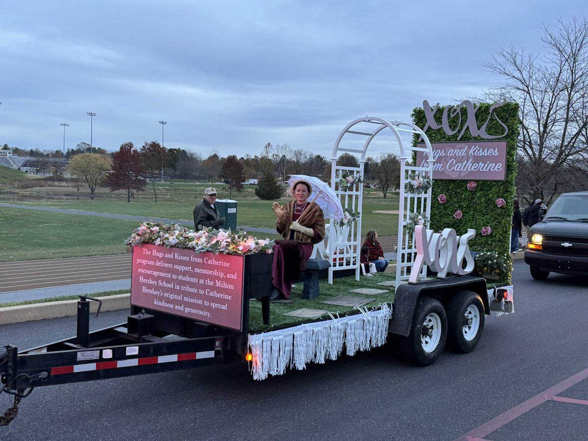 Grateful for Milton and Catherine Hershey for the amazing school they created. Celebrating Founder’s Week with a parade and fireworks tonight.