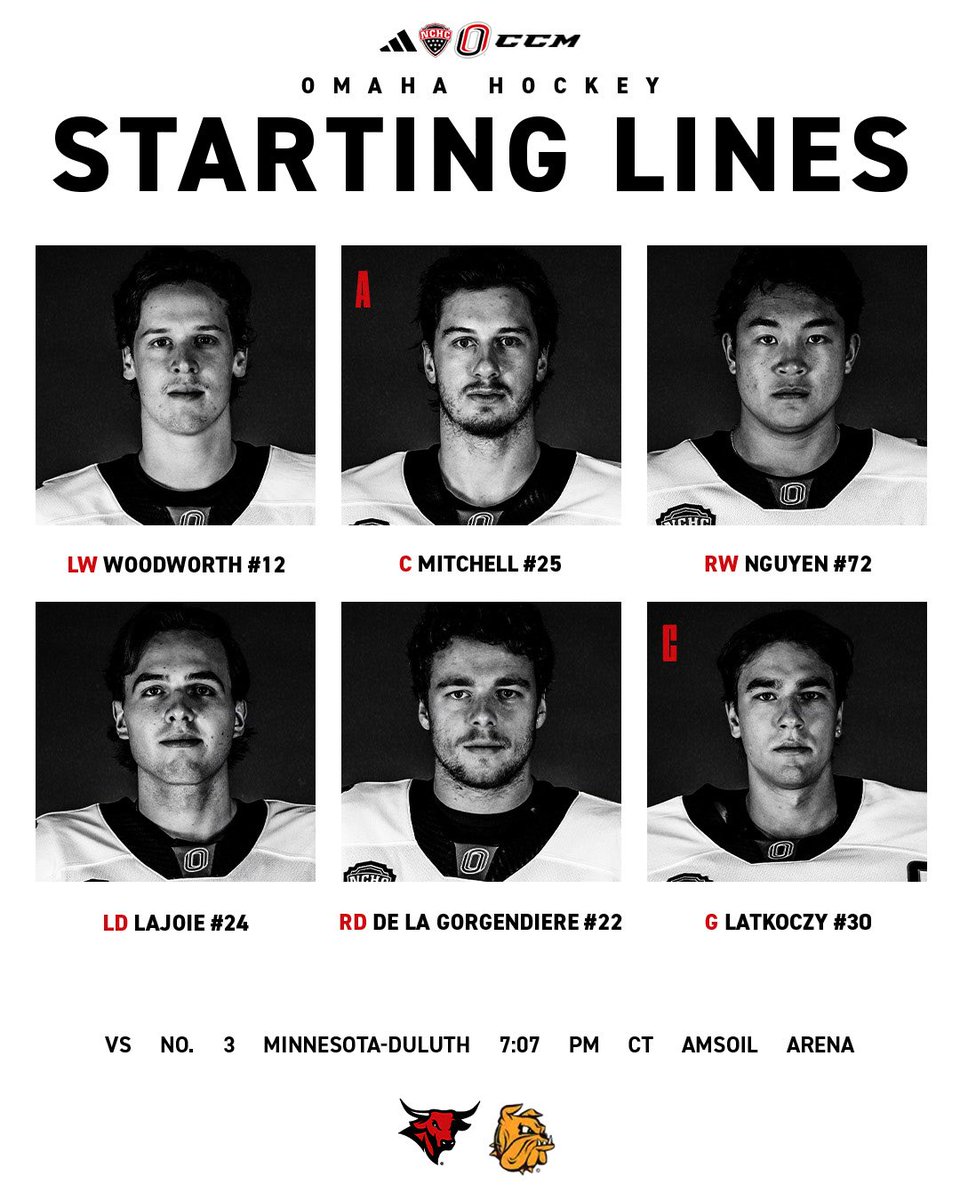 OmahaHKY's tweet photo. Starting 6️⃣

#ForThe402 https://t.co/8Gu5VTrRpG