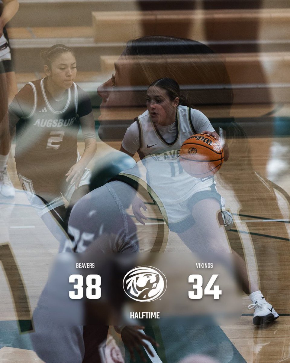 Beavers take the lead back at the half.