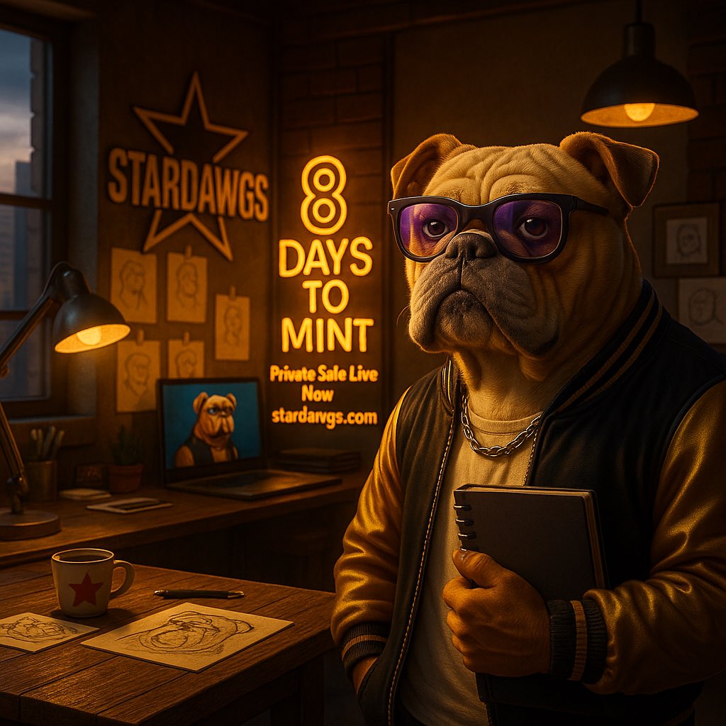 CRYPTOHOMIES_'s tweet image. 8 days until the Dawgs light up Hollywood.
They started in the streets, now they’re running the studios.
@StarDawgs are proving that real ones make it to the big screen.

🐾 Join the pack and grab early access at stardawgs.com

@darcydonovan @incomeisland @nfa_inc…