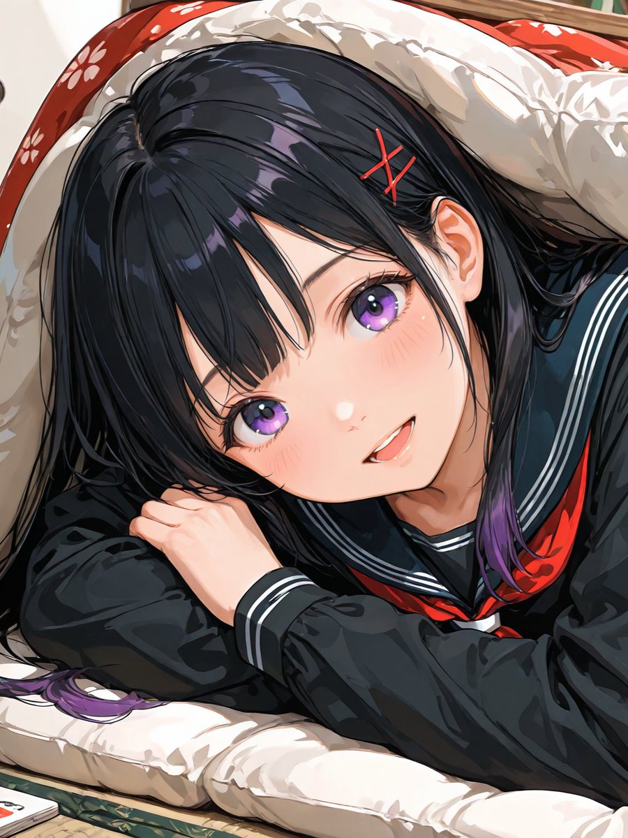 おこたの中あったかいよ✨ 一緒に入ろ～♡