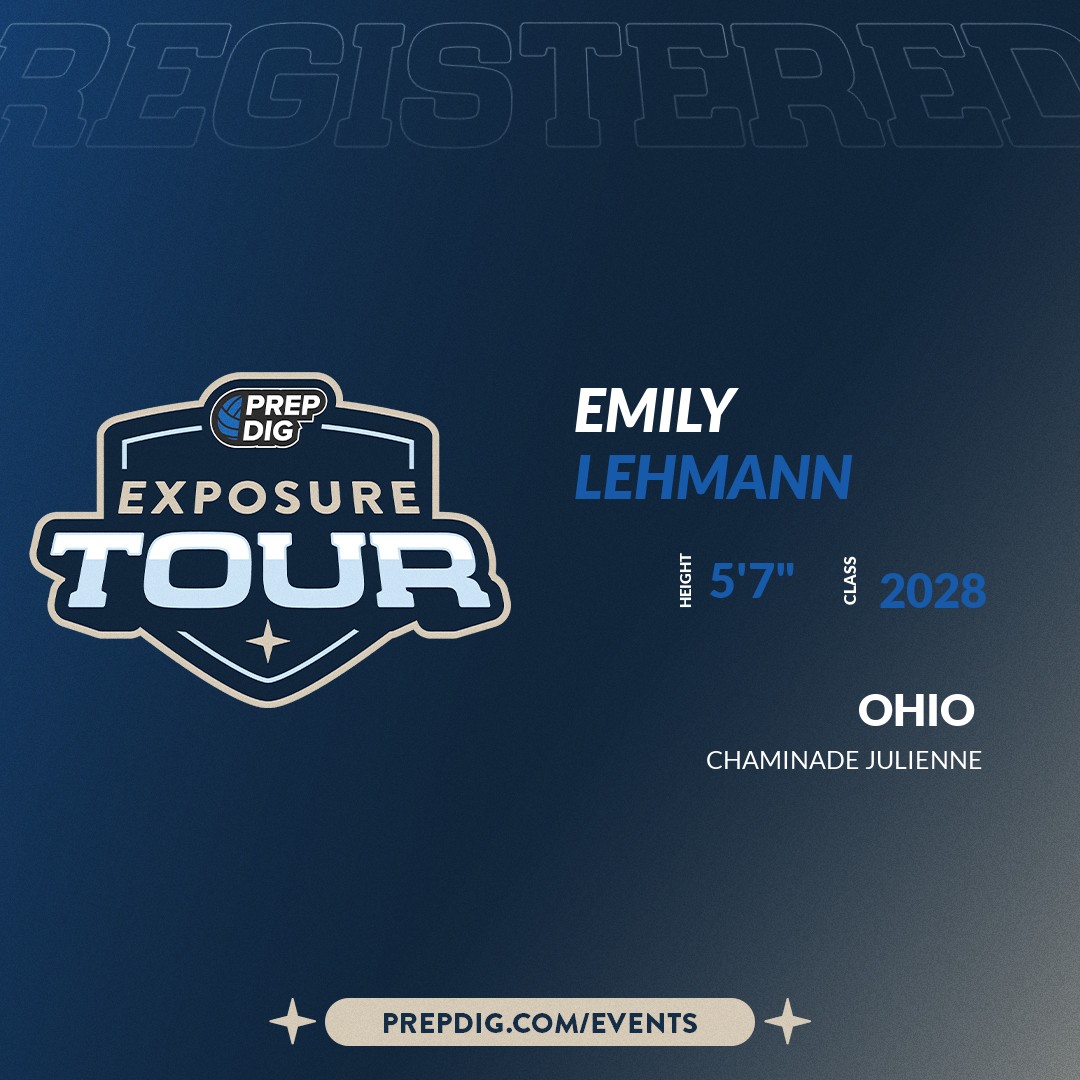 PrepDigOH's tweet photo. Welcome Class of 2028 Emily Lehmann (@emlehmann28vb) of Chaminade Julienne to the @PrepDigOH Showcase on December 20th @ Mintonette Sports Volleyball Club. 

🔥🏐 #PDExposureTourOH 🏐🔥

Register NOW! 👇  https://t.co/EyrvsTQ05j https://t.co/dk8JQNrSLU