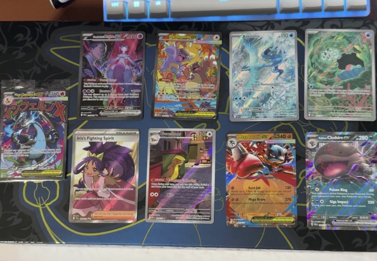 MQuiester's tweet photo. @PokemonDealsTCG Thanks to you I had some major bangers out of my UPC today!! Finally got my hands back on Mewtwo after trading it for Testube! #girlfriendluck https://t.co/g1SWRE5PU5