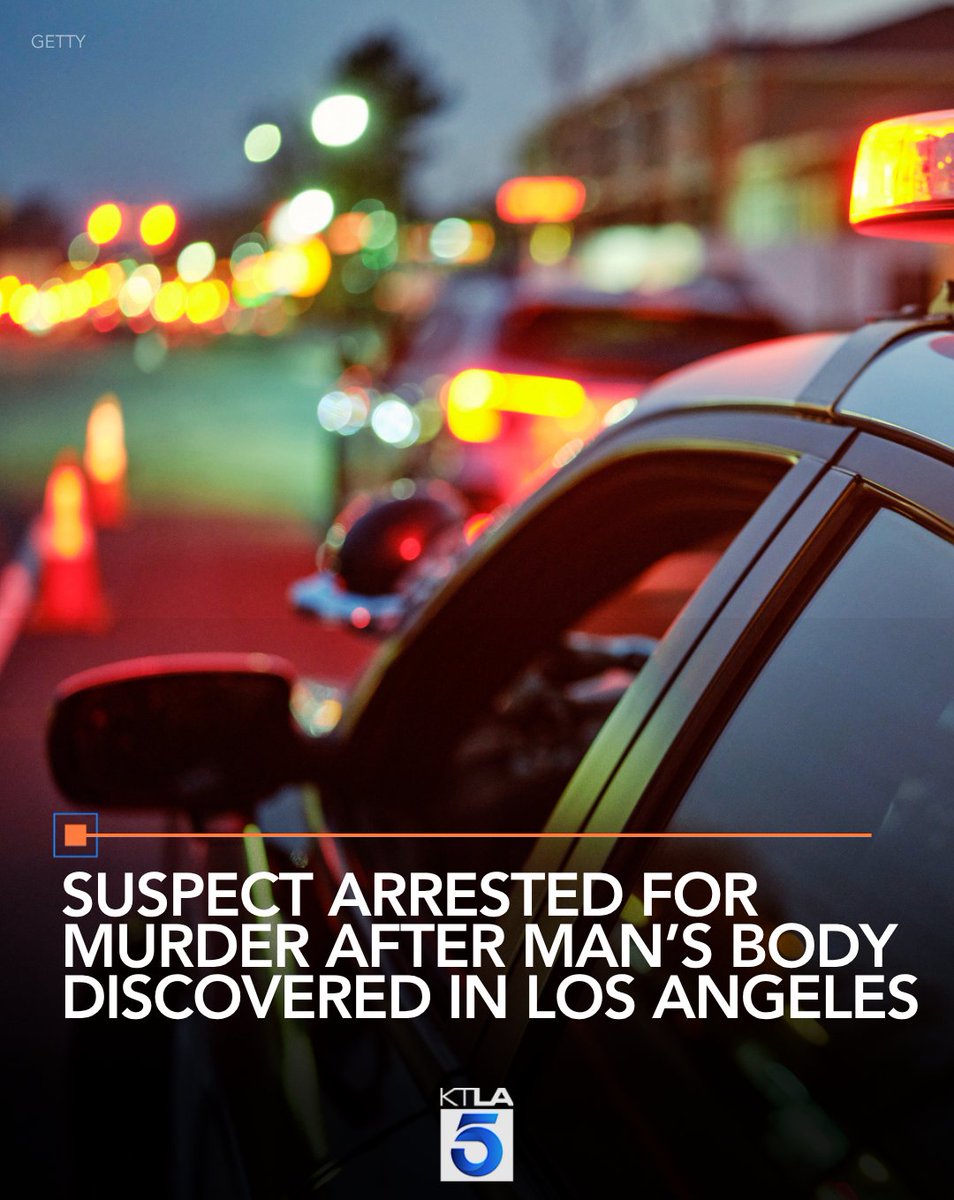 A suspect was arrested for murder after a man’s body was discovered in Los Angeles.
Details: ktla.com/news/local-new…