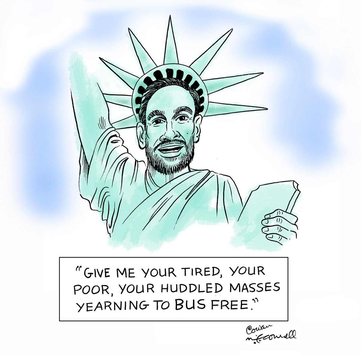 With artist, Dan McConnell