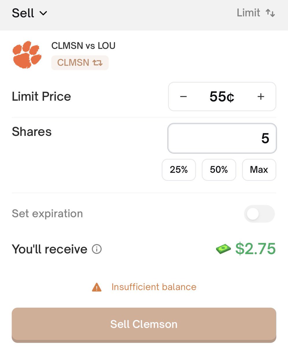 BingIsBackBaby's tweet image. WTAF @PolymarketSport - your site isn’t allowing me to sell stock???

Insufficient balance despite having plenty…

#PolyMarket #TechFail @PolyMarket