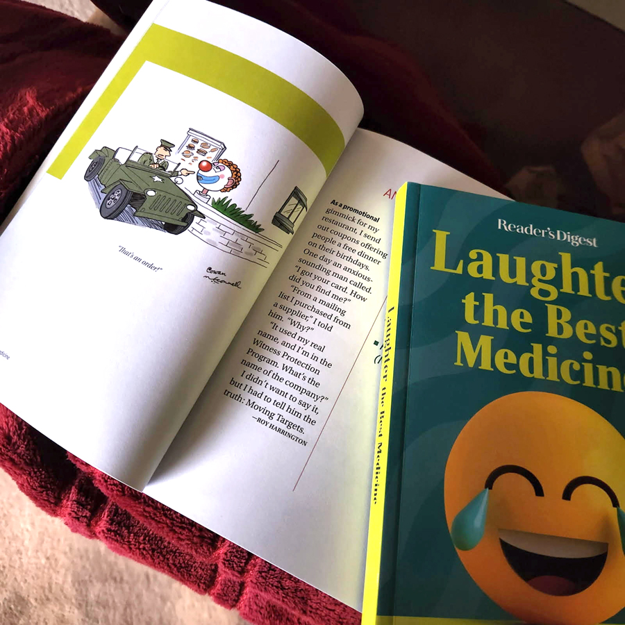 With artist, Dan McConnell. Our reprint in a 2026 Reader's Digest book.