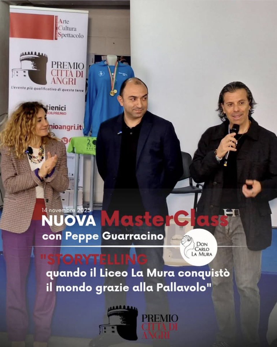 InacsArte's tweet photo. Al Liceo La Mura lezione di sport con Peppe Guarracino
II MasterClass nell’ambitro del XXII Premio Città di Angri 
https://t.co/whWH1WPVJv https://t.co/jdIQh7JgR9