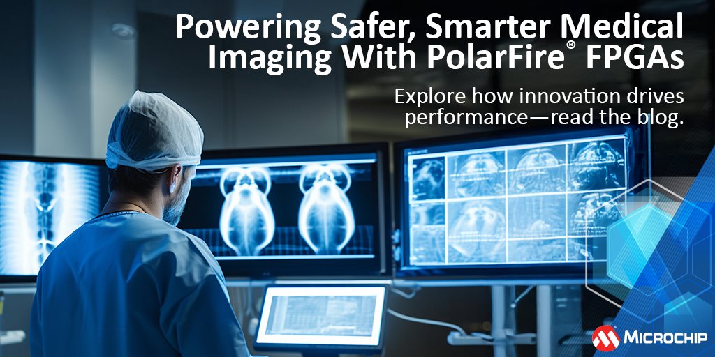 MicrochipTech's tweet image. Accelerate next-generation medical imaging innovation with our PolarFire® FPGAs—combining certified functional safety, hardware-level security and real-time, low-power AI processing. Read the blog: mchp.us/3JhFmeu. #MedicalImaging #FPGA #FunctionalSafety