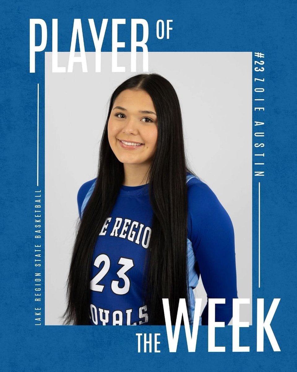 ndnsports's tweet photo. Congratulations to Zoie Austin, out of Lake Region State College, on being named the Mon-Dak Women’s Basketball Player of the Week!

In two games, Zoie recorded 30 points, shot 50% from the field, had 9 rebounds, 6 steals, and 3 assists.
#NativeAthlete #LRSC https://t.co/SkPNcyxM0N