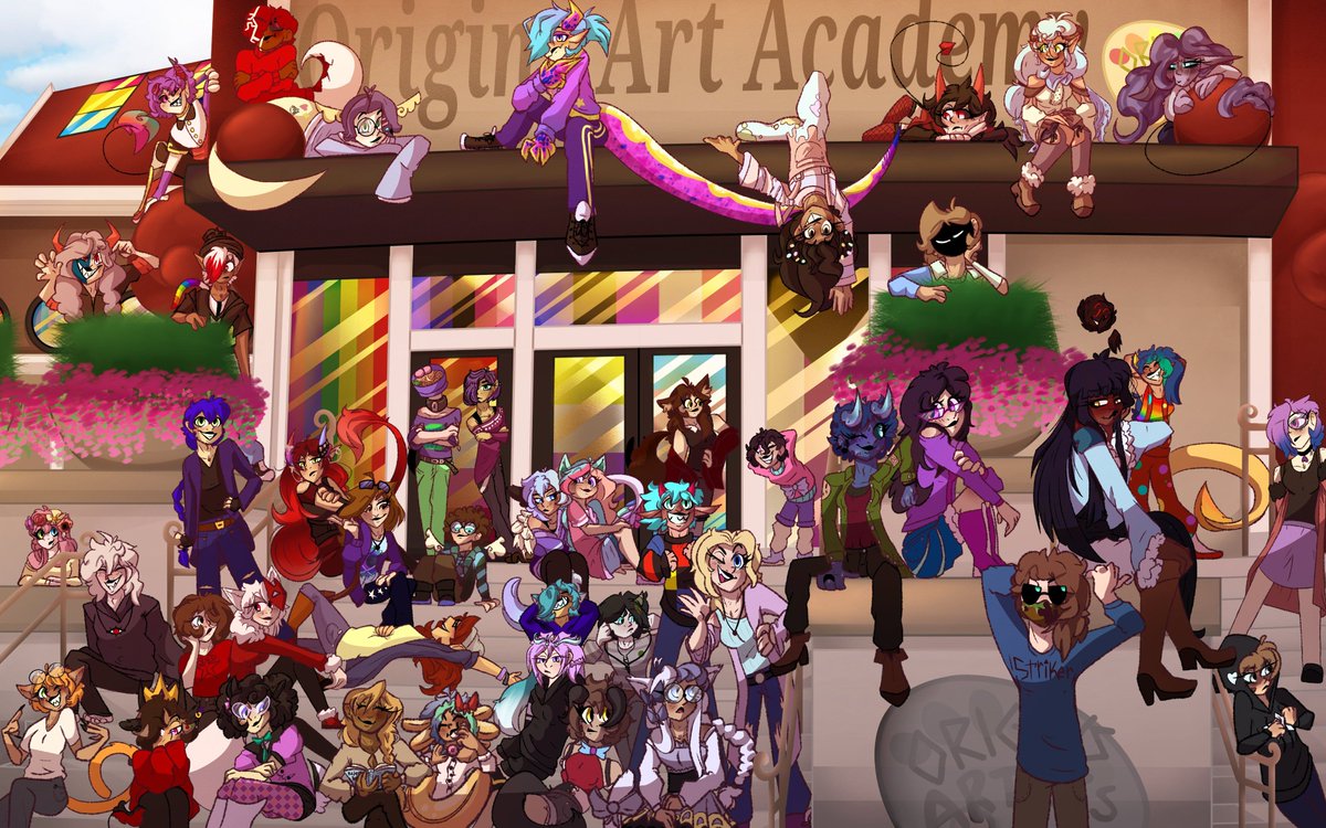 BackyardFossil's tweet photo. Was recently going through my camera roll and stumbled upon this beautiful piece of nostalgia...

Art by @AnArtsyIdiot 

Kinda wanna redraw the OC that I used for this little fan community again... I miss that period of my life ngl- https://t.co/25lxsDdIsd