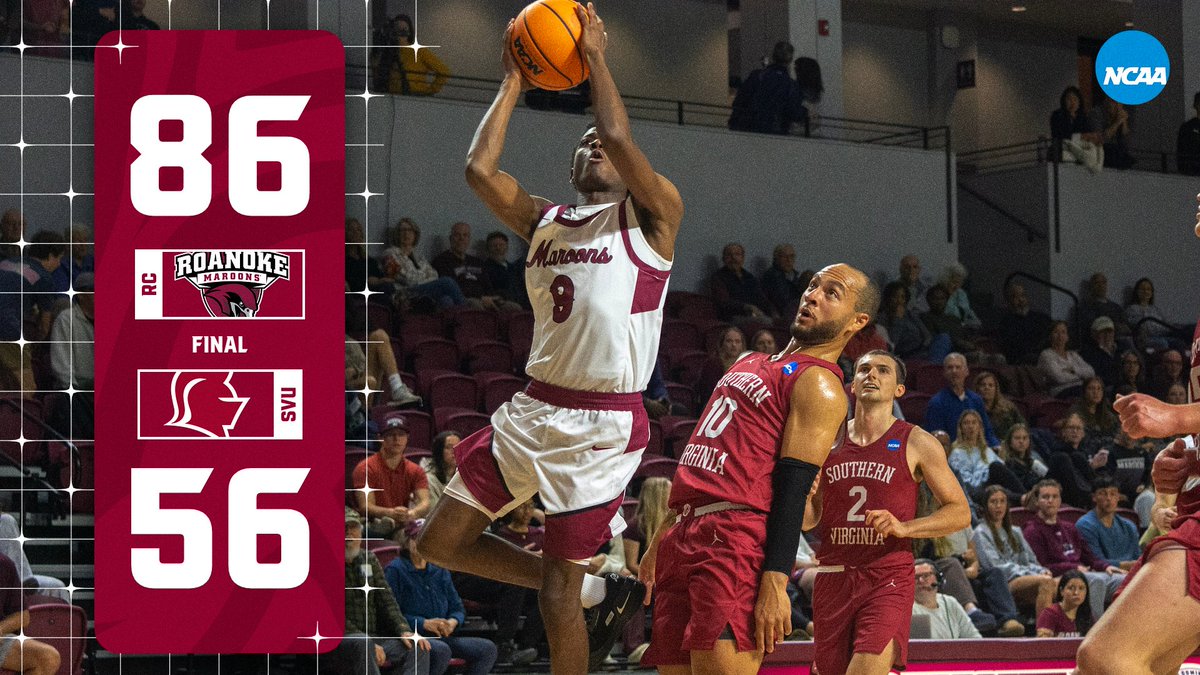 The Maroons move to 2-0 with a 30-point victory over Southern Virginia tonight to open the Frankie Allen Tip Off Classic!