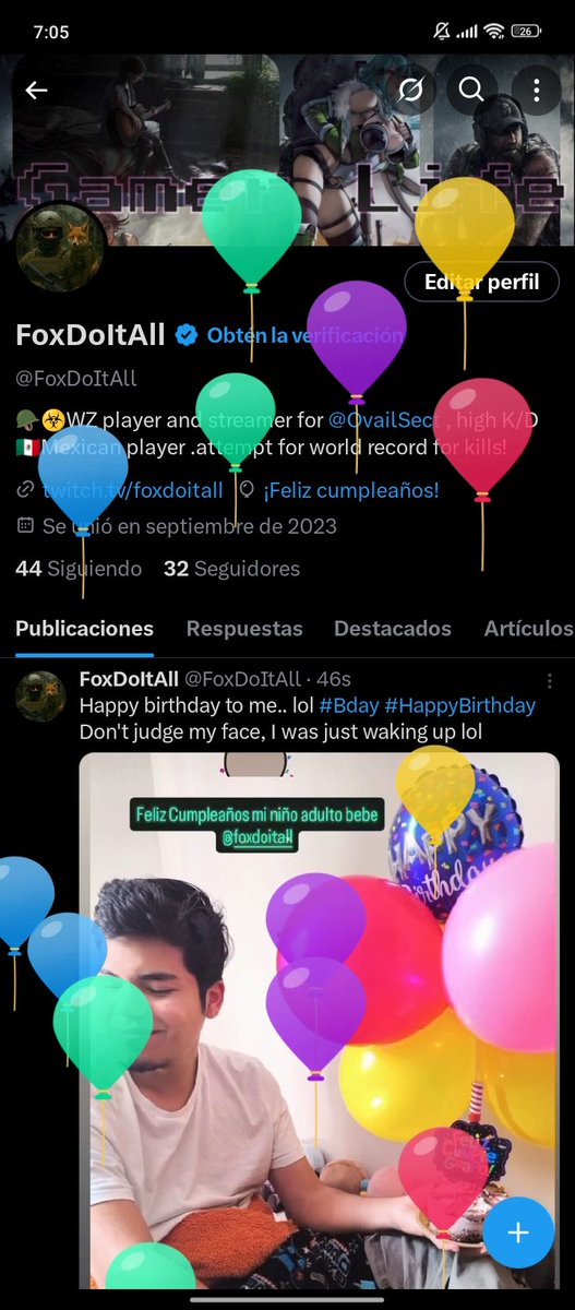 Yayy, I got the balloons for my birthday. Niceeeeeee