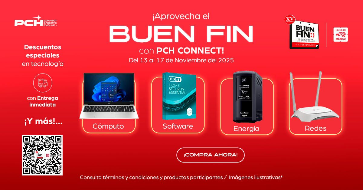 PCH_Connect's tweet image. 💥 Equipos, software y soluciones para tu negocio — todo con descuentos especiales

➡️ shop.pchconnect.com/buen-fin-2025

#BuenFin #PCHConnect #TechSale #Ofertas