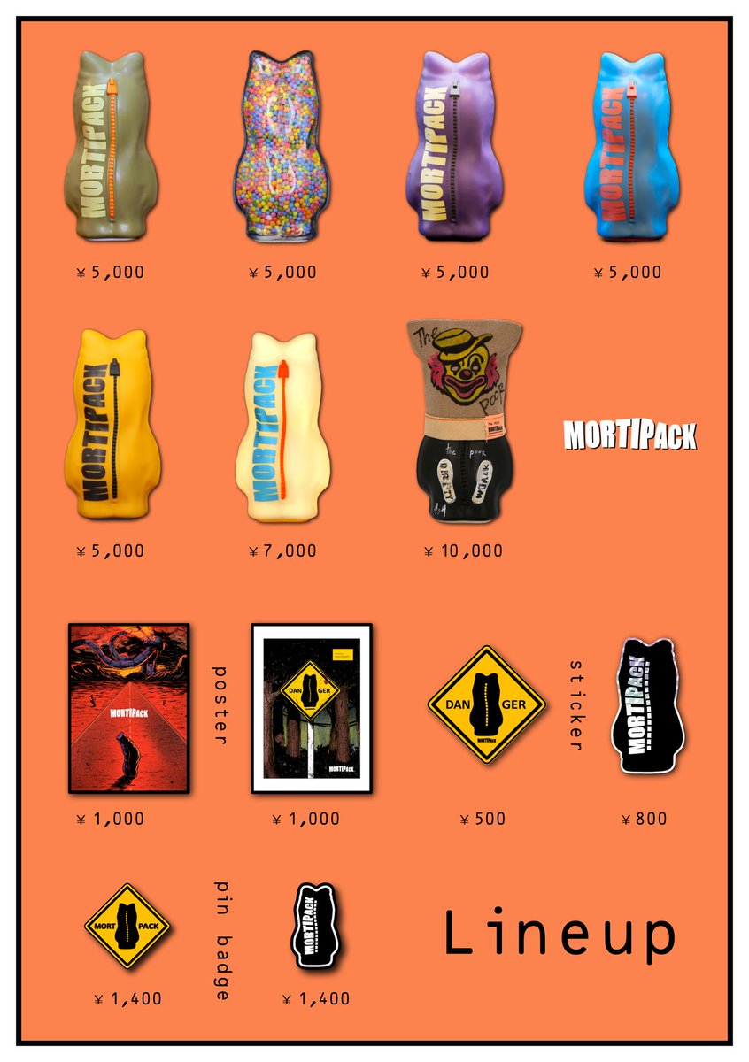 ⚠️Lineup⚠️
デザフェス1日目はじまりましたね!
モーティパックはこのラインナップです!よろしくお願いします😄

#MORTIPACK #デザフェス