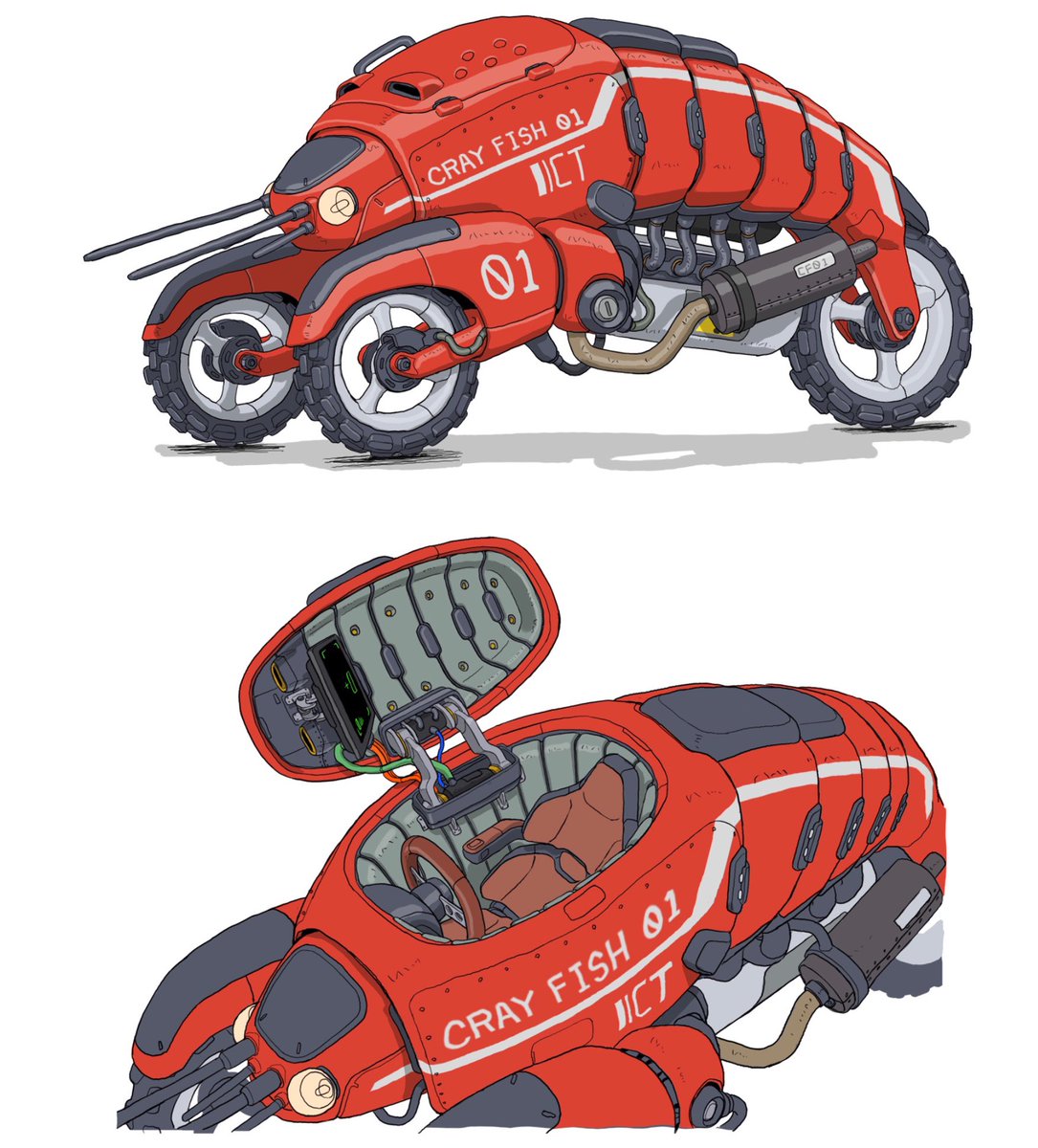 ザリガニトライク:Crayfish Trike