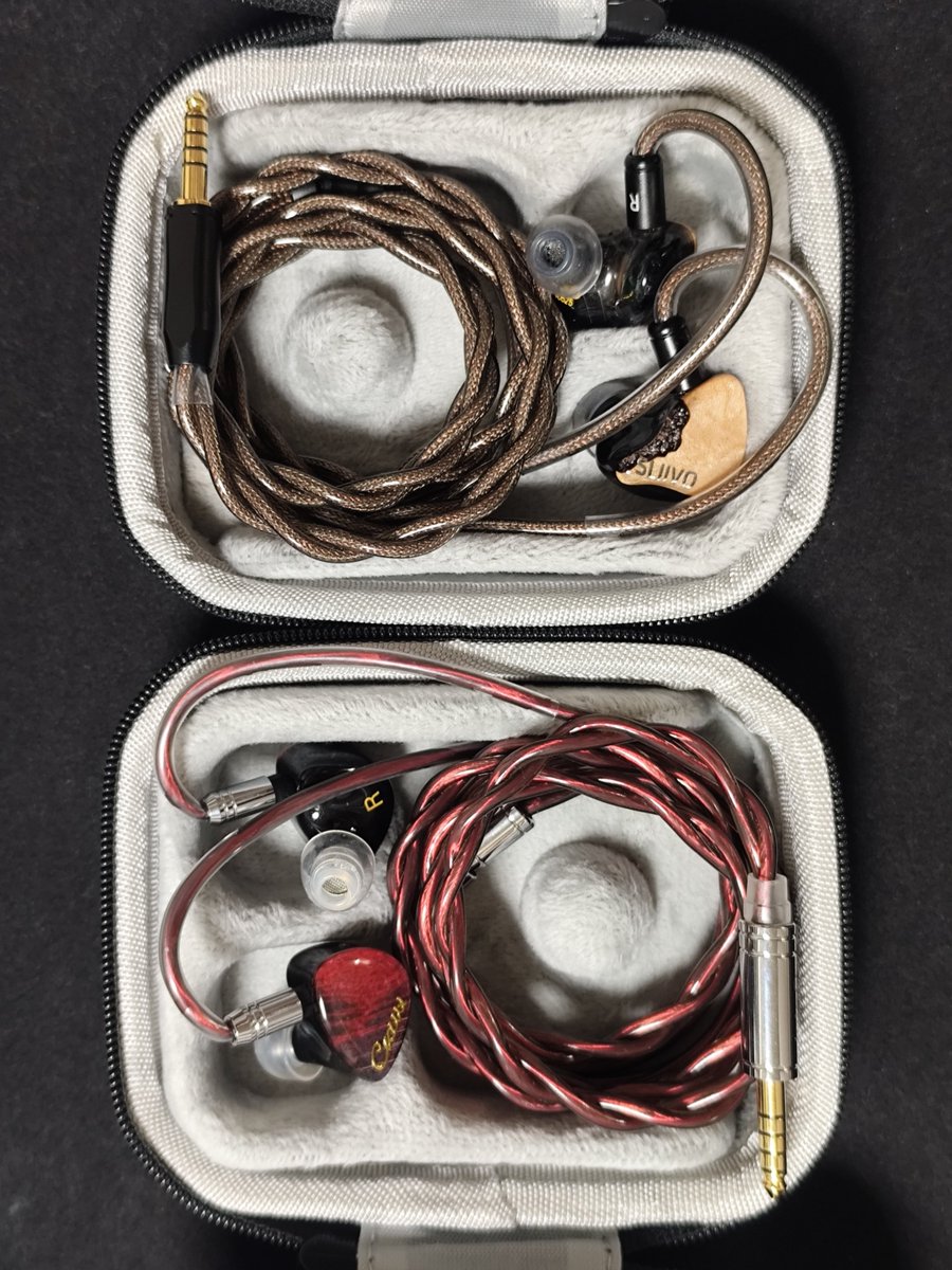 qune9n's tweet image. 仕切りのあるイヤホンケースを買って見ました✌️
サイズが絶妙です。
※ギリギリとも言う💦