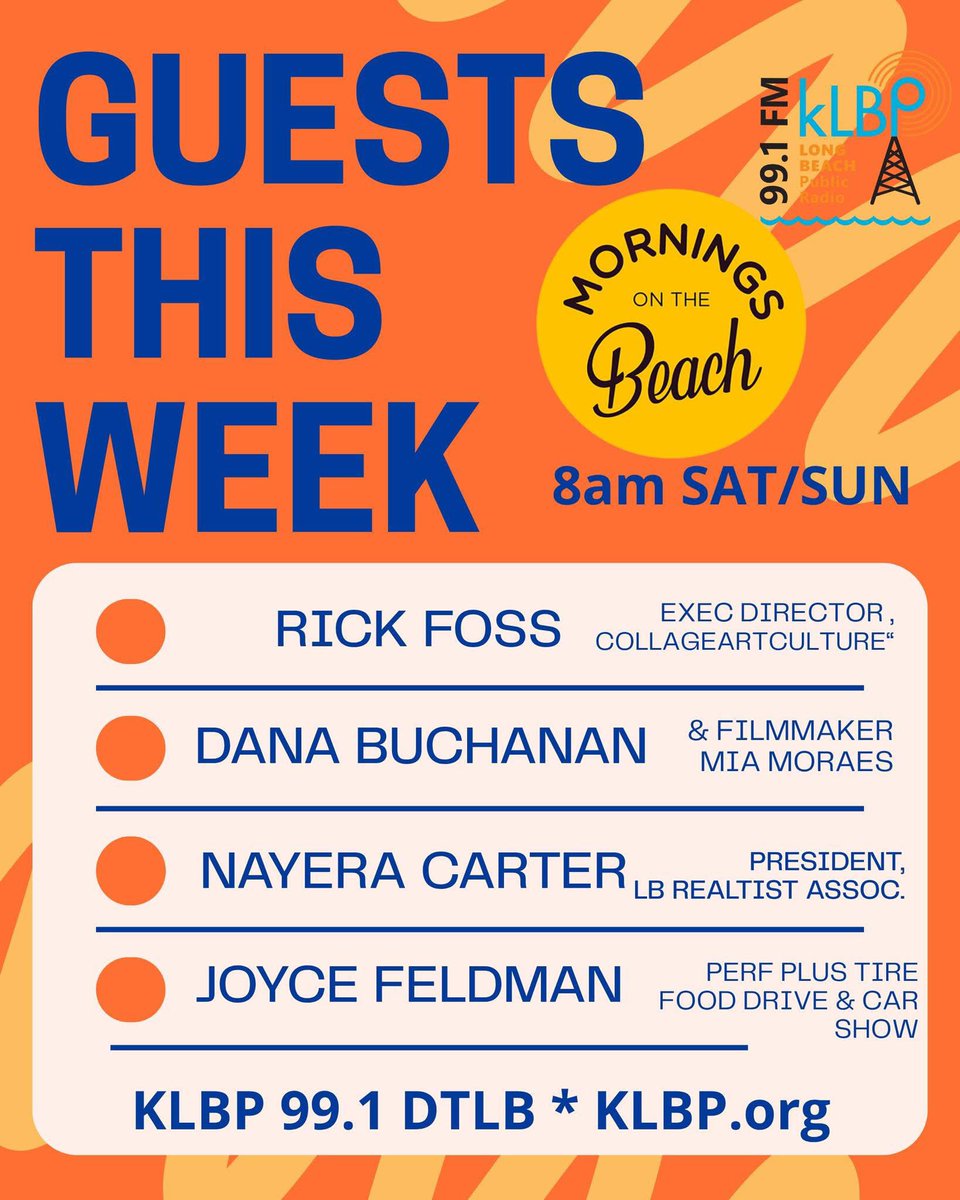 KLBPFM's tweet image. Giving Back to the LBC!  Live on 99.1 FM DTLB - Sat &amp;amp; Sun 8am
Also at KLBP.org and on the KLBP App!