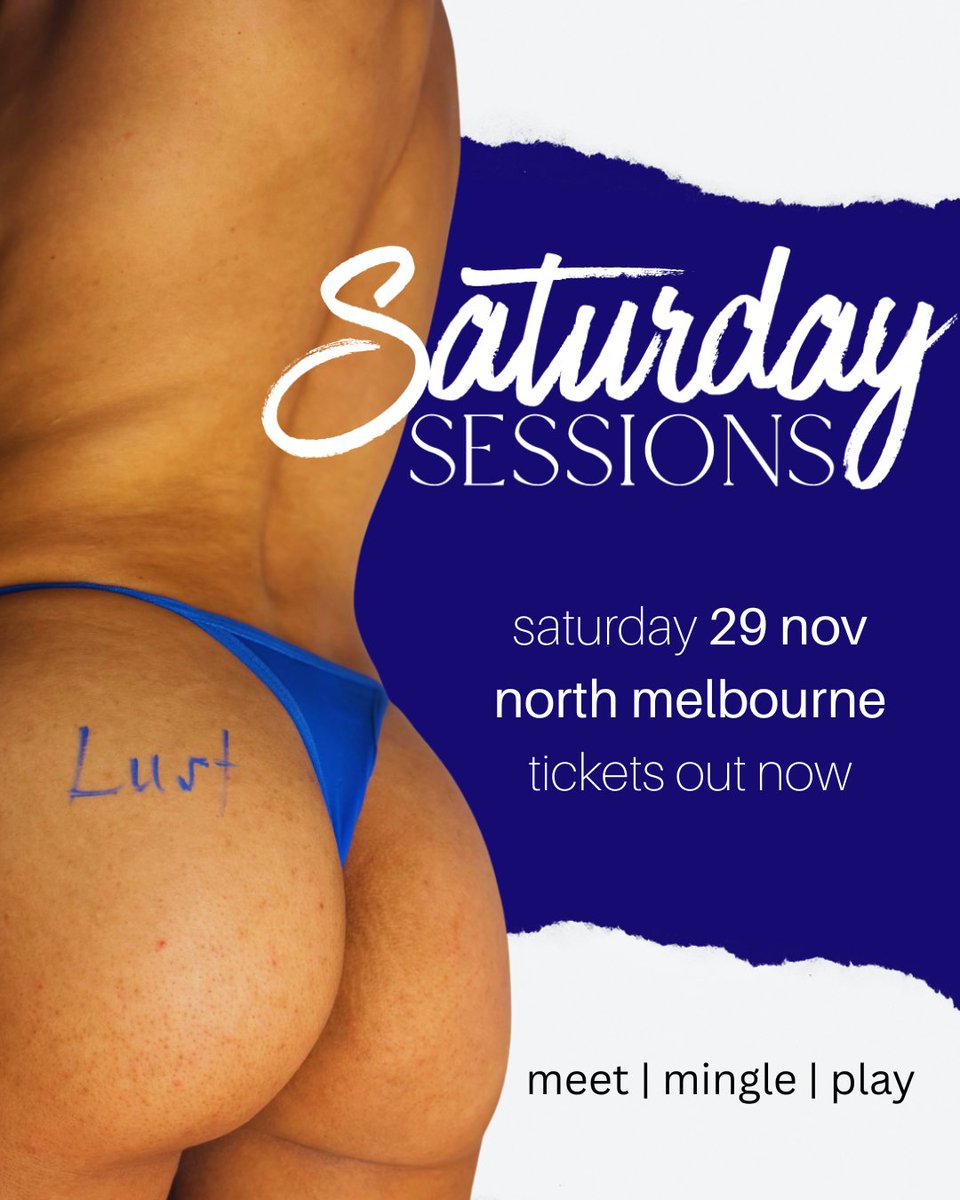 last session of 2025💦

saturday 29 nov
north melbourne
tickets out now 

don’t miss out! apply through link in bio 😘