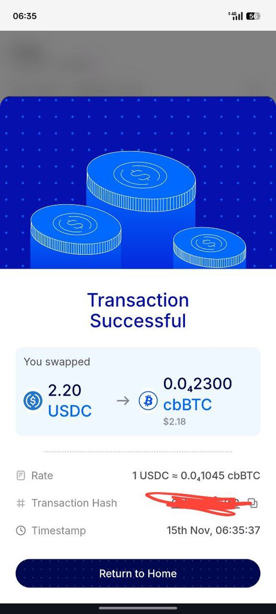 ZoNaveen's tweet image. Day 36 of SIP in cbBTC (BTC) , Using coins.me .

@coinsme_HQ @P2Pdotme

#SIP #coinsdotme #p2pdotme