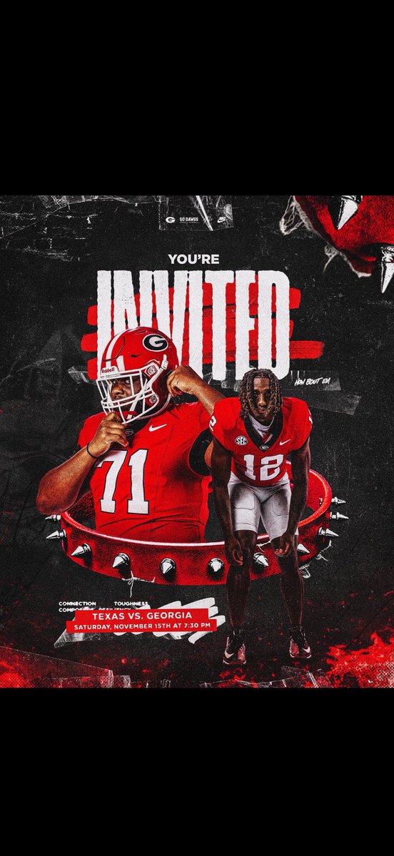 Be in Athens tomorrow <a href="/UGAAthletics/">Georgia Bulldogs</a> <a href="/PCHSfriscoFB/">Panther Creek Football Recruiting</a> <a href="/clintsurratt/">Clint Surratt</a> <a href="/CoachJaredCate/">Jared Cate</a> <a href="/DamianDevon/">QBLifestyle</a> <a href="/ChadSimmons_/">ChadSimmons</a>
<a href="/TomLoy247/">Tom Loy</a> <a href="/DemetricDWarren/">Demetric D. Warren</a> 
<a href="/TheUCReport/">Billy Tucker</a> <a href="/Elite11/">Elite11</a> <a href="/On3sports/">On3</a>