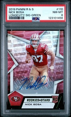 2019 PANINI ROOKIES &amp; STARS LONGEVITY SIG-GREEN NICK BOSA ROOKIE RC 1/5 PSA 8 #ad #thehobby cardpromoter.com/2025/11/14/foo…