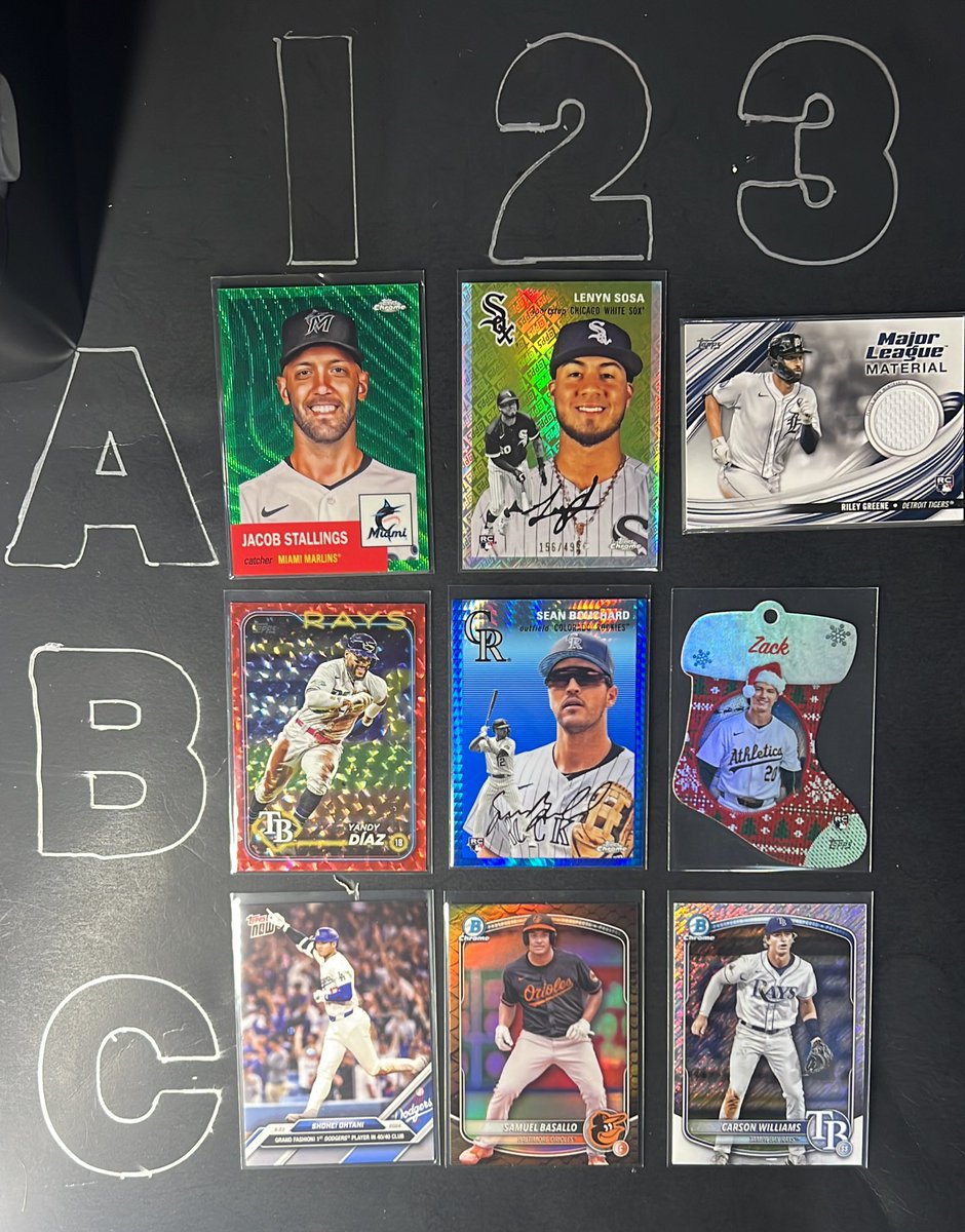 phillycardboard's tweet image. $3 each

Stallings /99
Sosa RC /499
Greene RC mem
Diaz /199

#PCstacks
Stack til FRIDAY - Check out anytime-
Shipping In bio