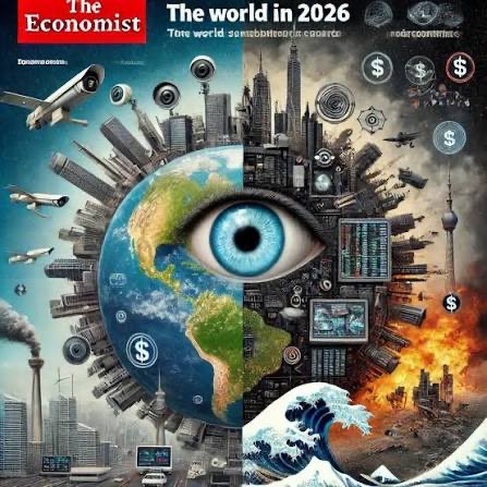 t_onuf's tweet image. 『#陰謀論』界隈では一年の予言が描かれた表紙だと言われ発表される度に考察が盛り上がる『#エコノミスト紙』の『THE・WORLD・AHEAD』であるが、2026年はサッカーW杯が開催されアメリカ建国から丁度250年と言う事で、表紙にもそれが反映されているのだけれど、江戸幕府は265年間、清国は建国から268年…