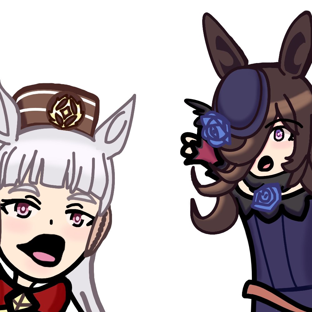 Hey, what are these two reacting too?

#umamusme #umamusumeprettyderby