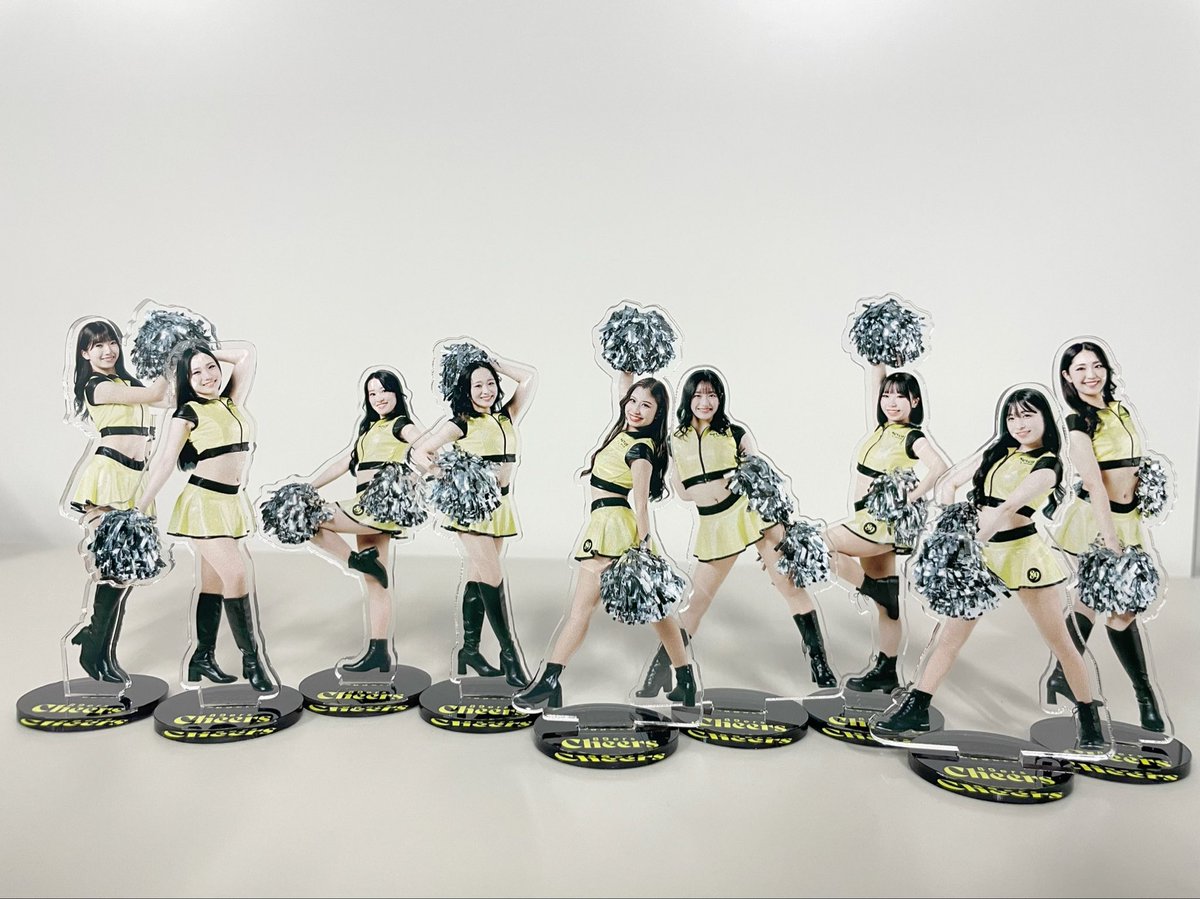 89ers_cheers's tweet photo. .
【グッズ情報】
今節から「89ERSチアーズ　アクリルスタンド」が登場します🎁

9人全員分並べると、こんな感じです…✨

#89ERS
#89ERSチアーズ https://t.co/NmG7I3FUHo