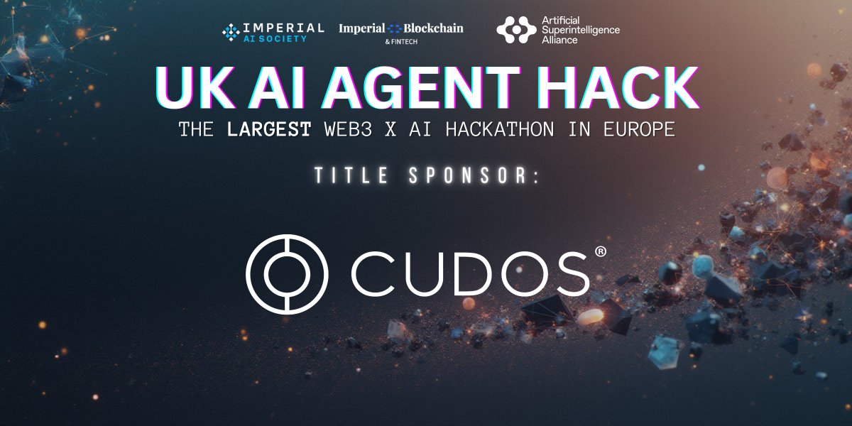 iclblockchain's tweet image. 🚀 Welcoming ASI as the Title Sponsor of the UK AI Agent Hackathon!  

We’re excited to announce that the Artificial Superintelligence Alliance @ASI_Alliance  (ASI) is joining us as the Title Sponsor for the UK AI Agent Hackathon — Europe’s biggest AI × Web3 builder event.…