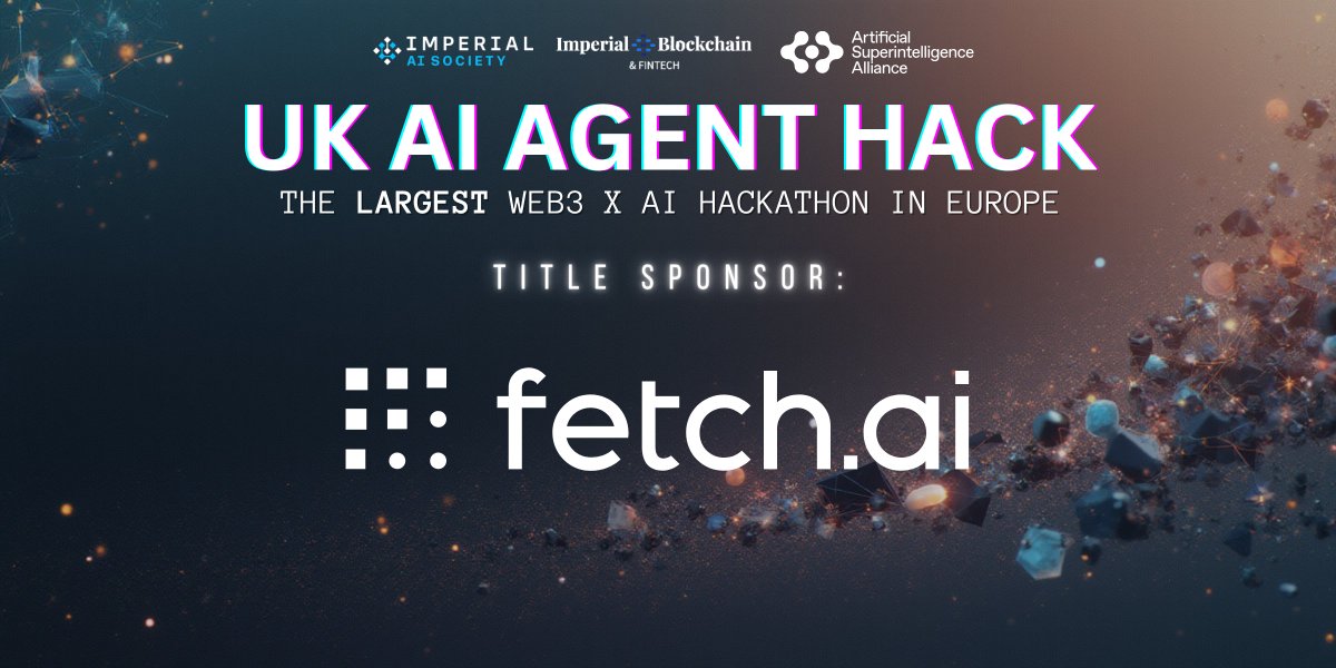 iclblockchain's tweet image. 🚀 Welcoming ASI as the Title Sponsor of the UK AI Agent Hackathon!  

We’re excited to announce that the Artificial Superintelligence Alliance @ASI_Alliance  (ASI) is joining us as the Title Sponsor for the UK AI Agent Hackathon — Europe’s biggest AI × Web3 builder event.…